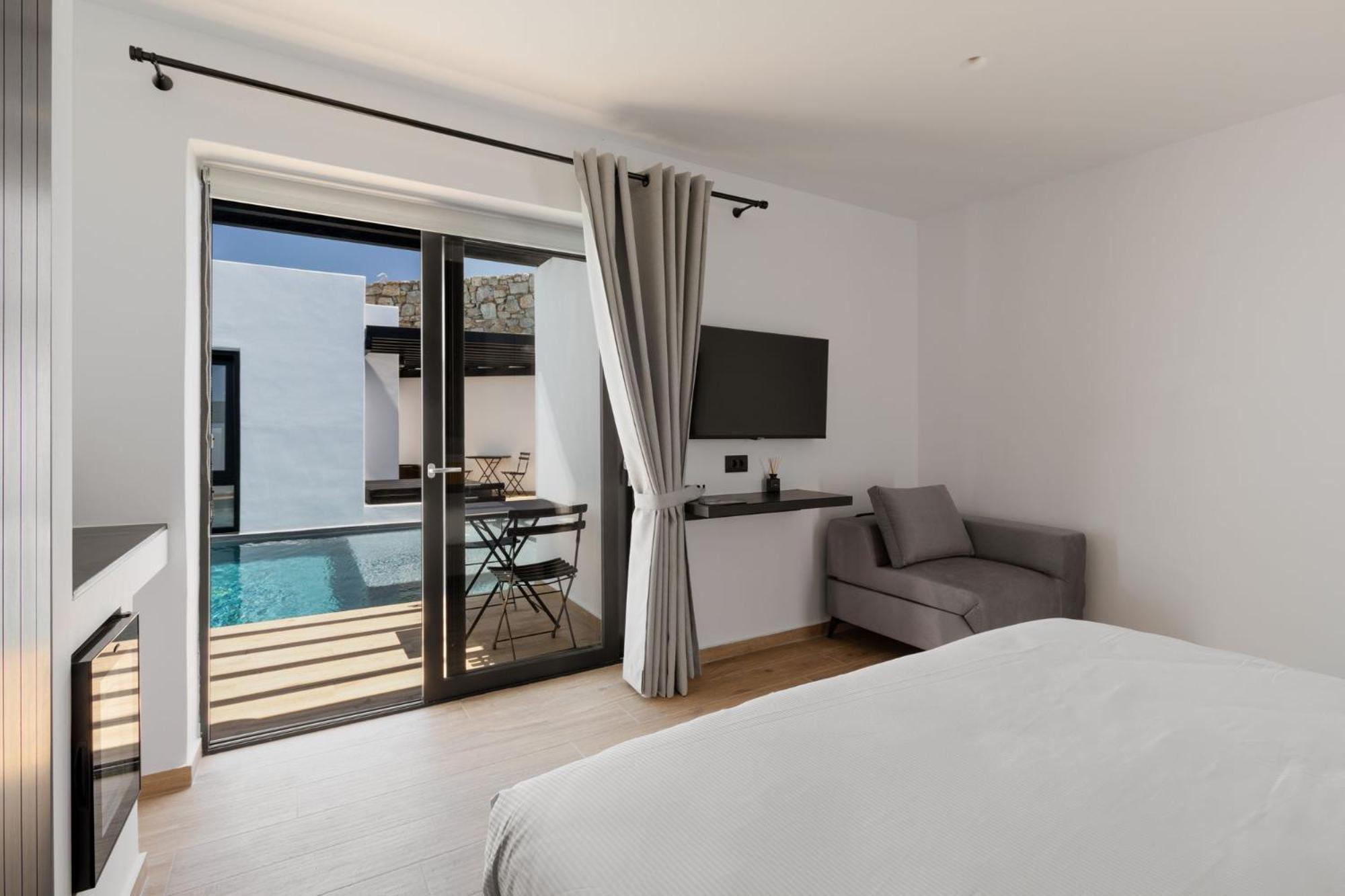 Laguna Suites In Mazera Mykonos Mykonos Town Bagian luar foto