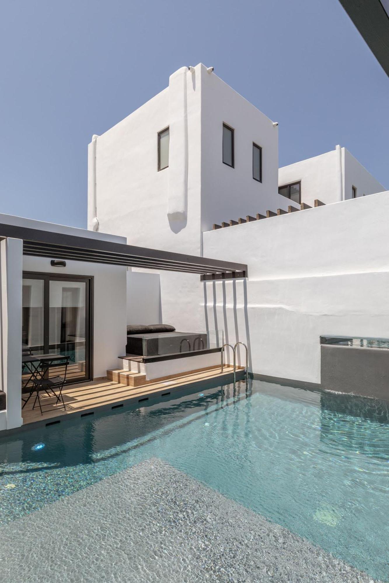 Laguna Suites In Mazera Mykonos Mykonos Town Bagian luar foto
